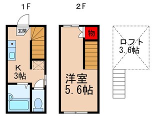 ルミナスコート梅島の物件間取画像